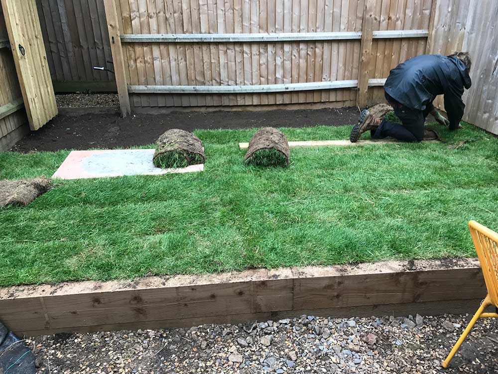 Turf supply and lay in the New Forest